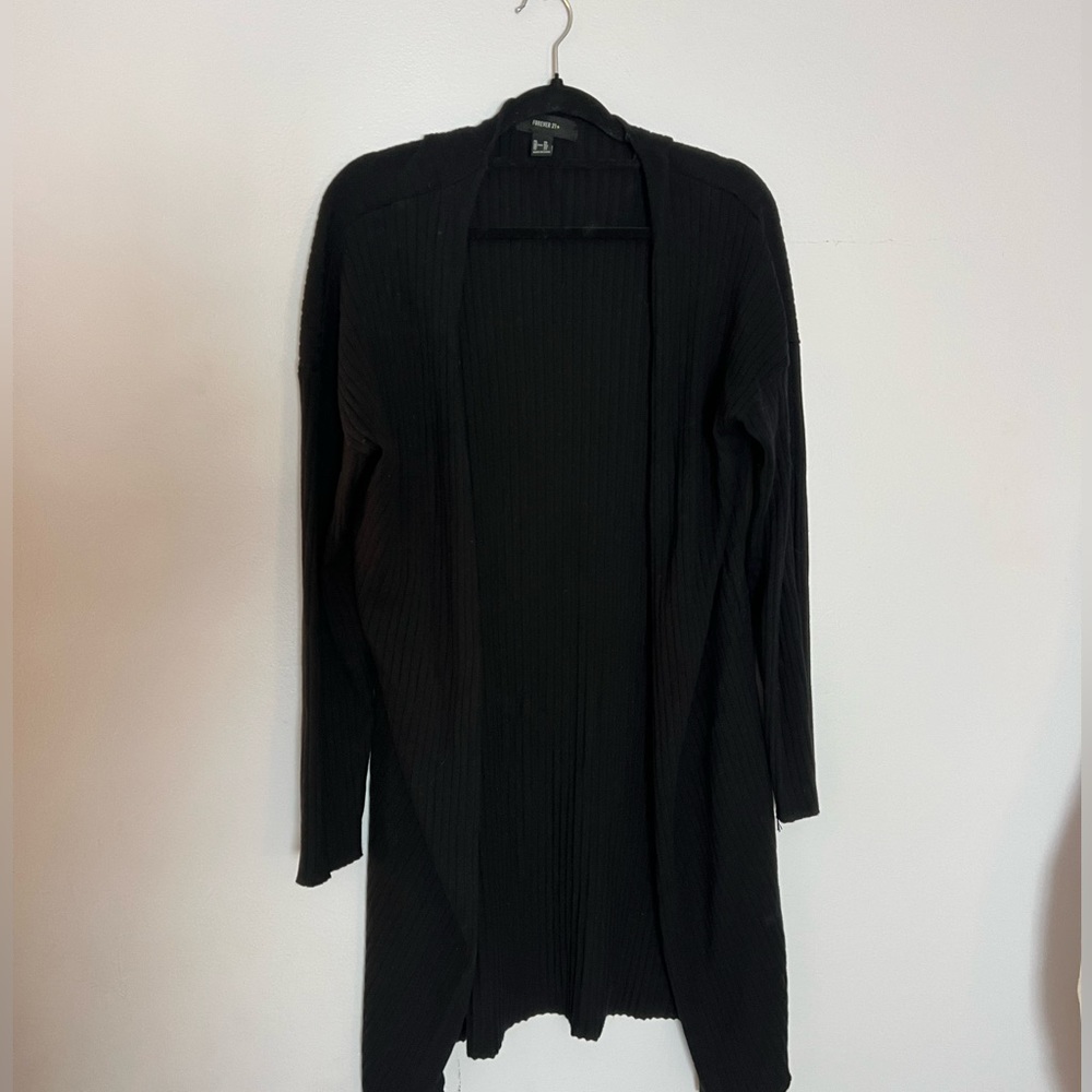Forever 21 Black Cardigan Plus Size